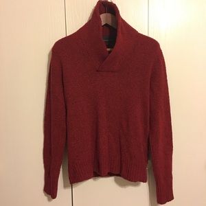 Banana Republic Cranberry Red Wool Blend Sweater